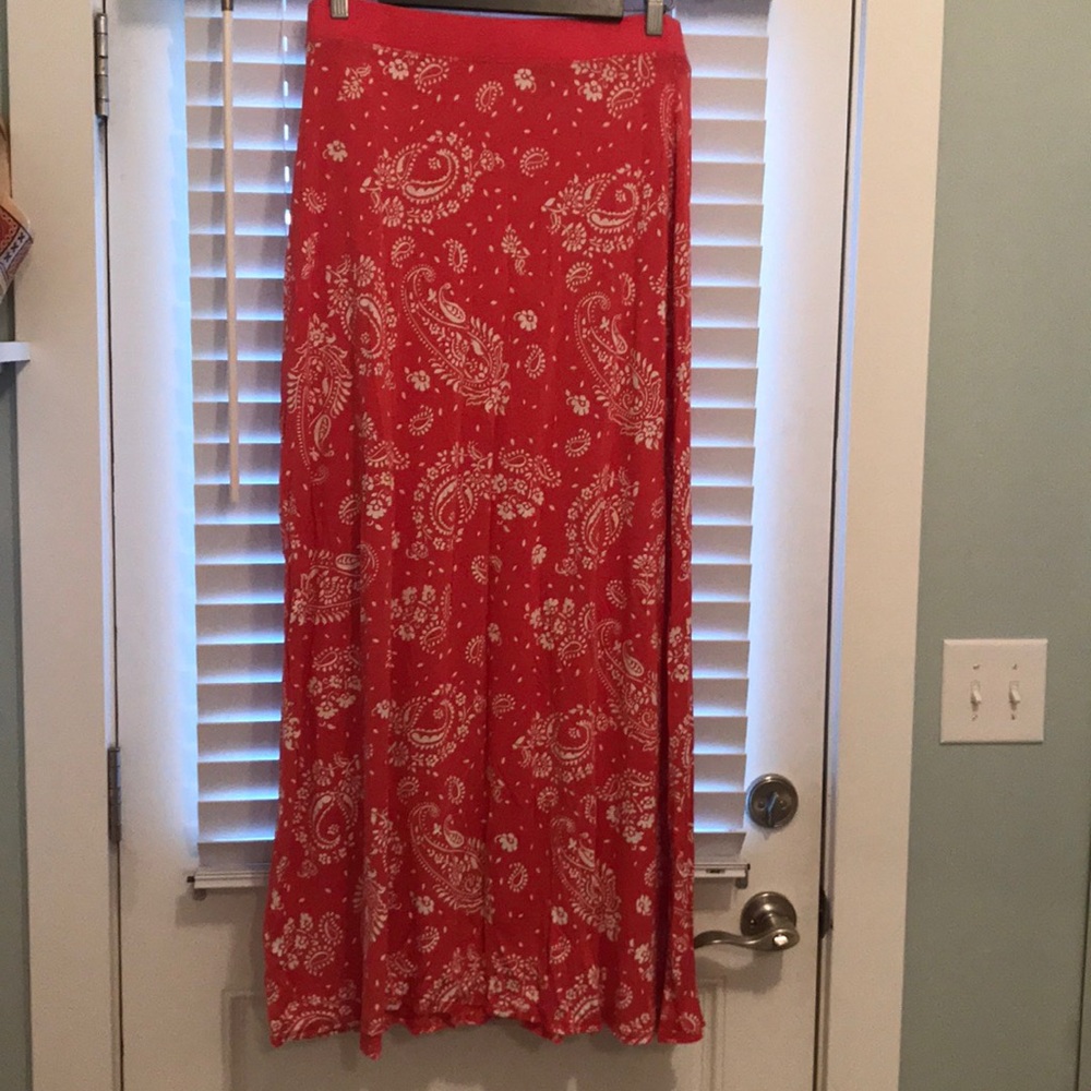 Paisley maxi skirt